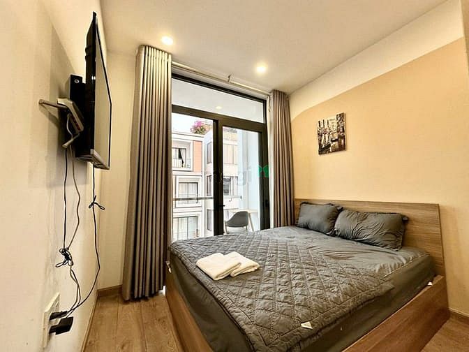 Hình ảnh 🎉Căn Hộ Cho Thuê 1PN 35m2, Ban Công Lớn, Gần Ngã Tư Hàng Xanh, UEF