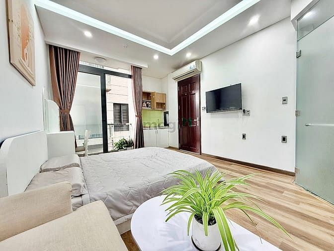 Hình ảnh Studio 35m2 đầy đủ nội thất máy giặt riêng ban côngCo.opmart Nhiêu Lộc