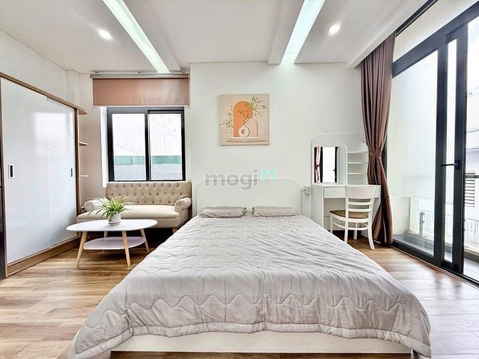 Hình ảnh Studio 35m2 đầy đủ nội thất máy giặt riêng ban côngCo.opmart Nhiêu Lộc