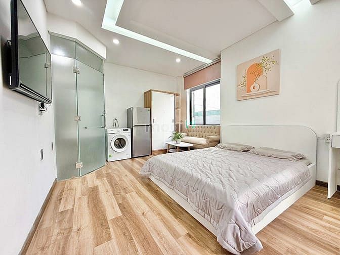 Hình ảnh Studio 35m2 đầy đủ nội thất máy giặt riêng ban côngCo.opmart Nhiêu Lộc