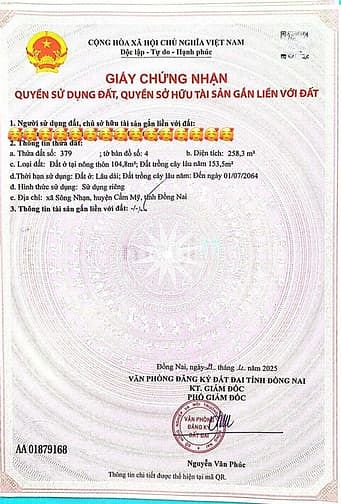 Hình ảnh Lô đất dài thòng lòng có thổ cư tha hồ xây nhà phía sau giáp Suối