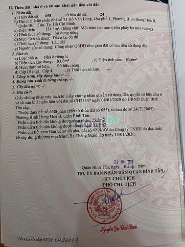 Hình ảnh Cần bán MTKD 5x25m Hồ Văn Long, Bình Hưng Hòa B, Bình tân
