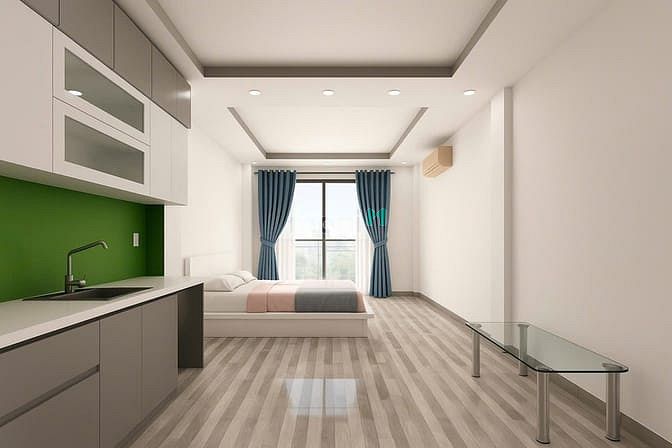 Hình ảnh Cho Thuê Căn Hộ Cao Cấp Ban Công Full Nội Thất Phan Văn Trị Bình Thạnh