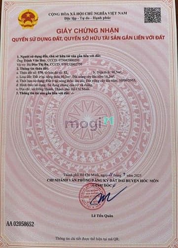Hình ảnh 🆘Chính Chủ gửi bán đất đường Đặng Thúc Vịnh, gần Chợ UBX Đông Thạnh