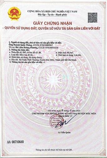 Hình ảnh 🆘 Chính Chủ gửi bán đất đường Xuân Thới Thượng 17, xã Bà Điểm Mới .
