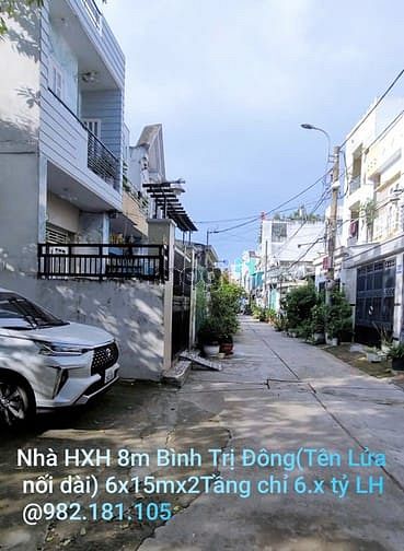 Hình ảnh Nhà HXT 8m Bình Trị Đông 6x15mx2Tầng, 4PN 3WC SHR Xe Hơi Ngủ Trong Nhà