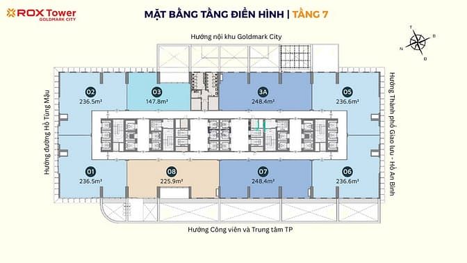 Hình ảnh Toà văn phòng - dịch vụ Goldmark city