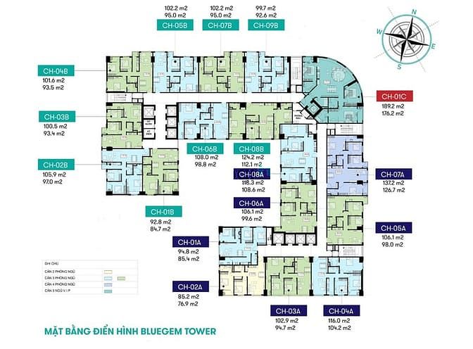 Hình ảnh BlueGem Tower – Pháp Vân, Thanh Trì