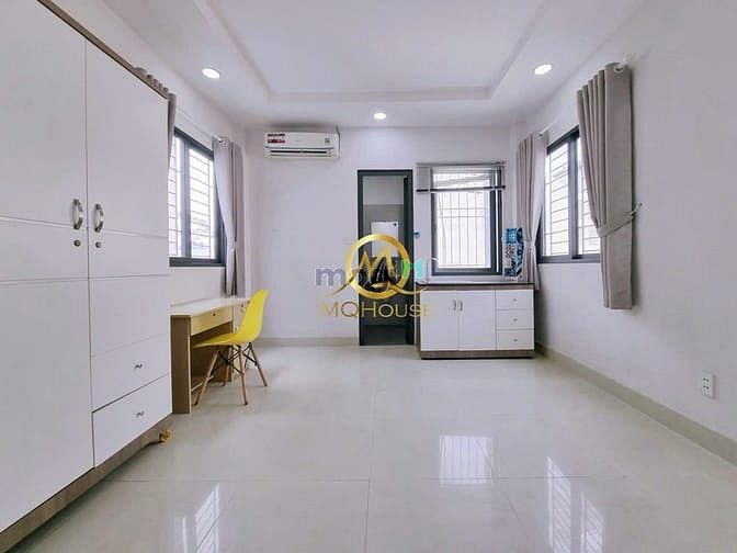 Hình ảnh Cho thuê CHDV Studio Full nội thất gần Bùi Viện, Bếp xa kèm cửa sổ C