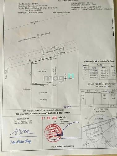 Hình ảnh Bình Thạnh, Lô đất Mặt tiền Phạm Văn Đồng, Lô góc KV 18x22m 389m2