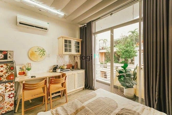 Hình ảnh Cho Thuê Phòng Studio Full Nội Thất Bancol Ngay Thống Nhất