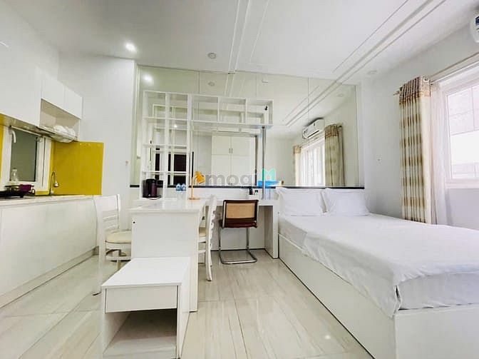 Hình ảnh Studio full nội thất máy giặt riêng cửa sổ lớn gần cầu Công Lý