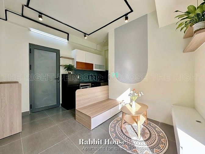 Hình ảnh Mb6623 nạp rút nhanh chóng 1PN full nội thất gỗ cửa sổ lớn máy giặt riêng gần ĐH Văn Lang