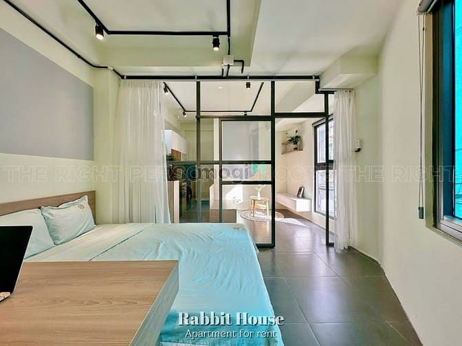 Hình ảnh Mb6623 nạp rút nhanh chóng 1PN full nội thất gỗ cửa sổ lớn máy giặt riêng gần ĐH Văn Lang