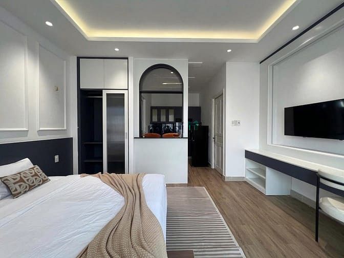 Hình ảnh Studio tách bếp máy giặt sấy riêng ban công view đẹp gần cầu Thị Nghè
