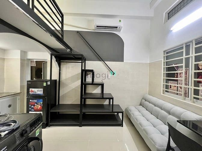 Hình ảnh Mb6623 nạp rút nhanh chóng Mini gác cao 2m cửa sổ thoáng ngay Lotte Quận 7, Full Nội Thất
