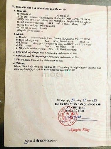 Hình ảnh Bán nhà đẹp 3 lầu (5x22) 891/ Nguyễn Kiệm p3 Gò Vấp