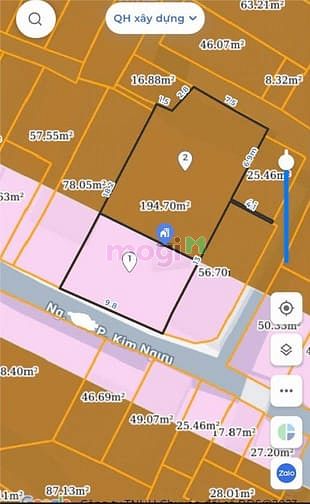Hình ảnh Bán đất 3 lô đất Kim Ngưu, mỗi lô: 8 tỷ, 64.5m2, mặt tiền 3.3m