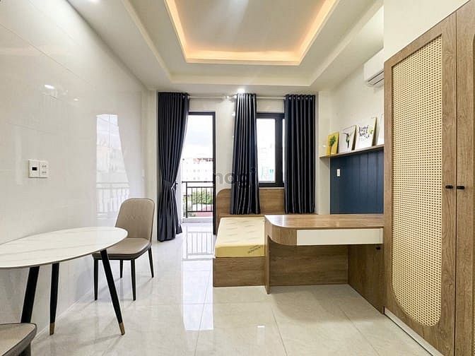 Hình ảnh Mb6623 nạp rút nhanh chóng studio ban công, Máy giặt riêng,ngay Văn Lang, Đặng thuỳ trâm