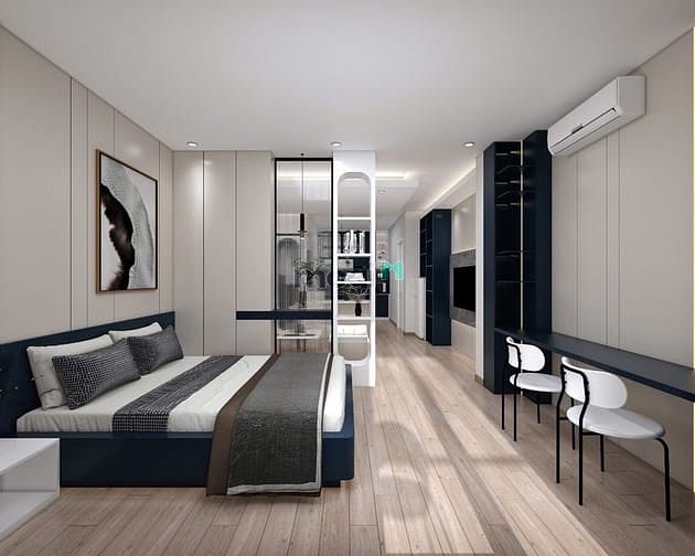 Hình ảnh Studio tách bếp full nội thất ban công máy giặt riêng gần cầu Thị Nghè
