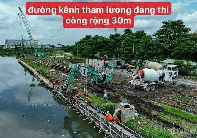 Hình ảnh Quận 12, Đất thổ cư Mặt Sông Vàm Thuật, Vườn Lài, DT 10 x 30m