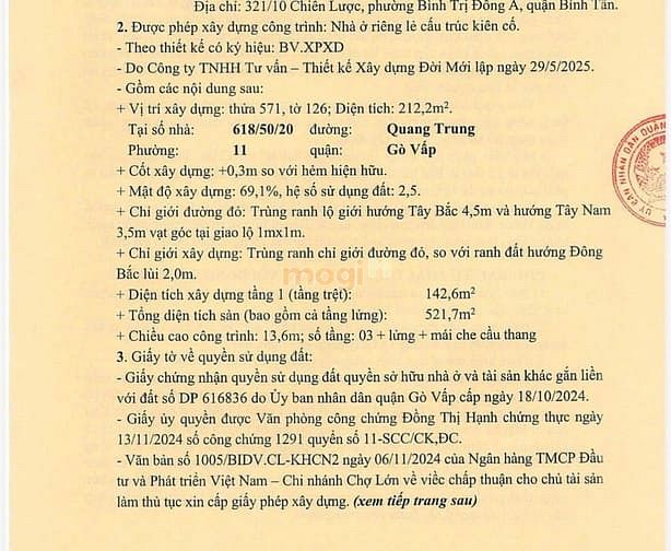 Hình ảnh Bán lô đất rẻ đẹp (14x20) 618/50 Quang Trung p11 Gò Vấp