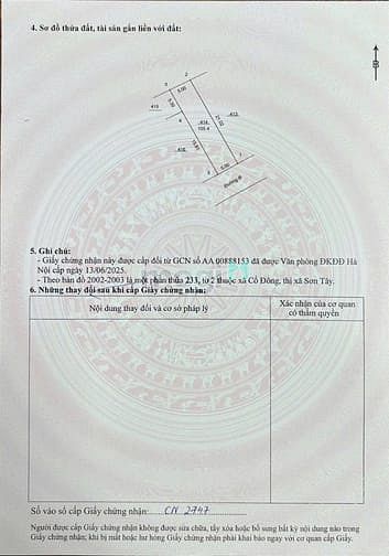 Hình ảnh Cắt lỗ bán gấp mảnh đất tại Hòa Lạc 100m2 full thổ ôtô kinh doanh 3tỷ