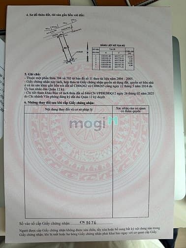 Hình ảnh Đất mặt tiền đường Thạnh Lộc 39, DT:4Mx23M, hướng tây bắc