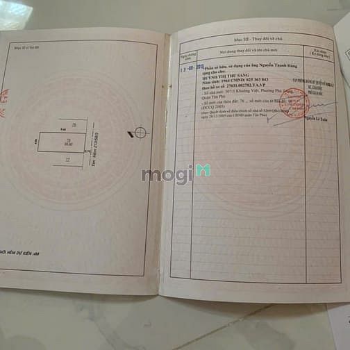 Hình ảnh Bán nhà hẻm Đường Khuông Việt, Quận Tân Phú, 4x9,65m, giá 4,8 tỷ