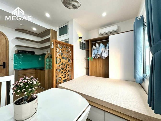 Hình ảnh Căn Hộ Studio - Full Nội Thất - Ban Công Ngay Công Viên Làng Hoa