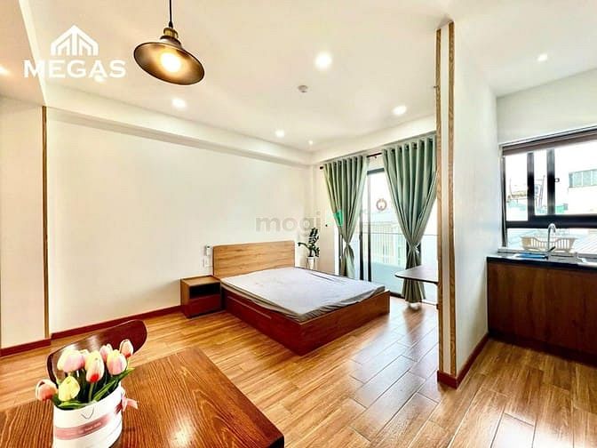 Hình ảnh Căn Hộ Studio - Full Nội Thất - 1PN - Tách Bếp - Ban Công Ngay Emart