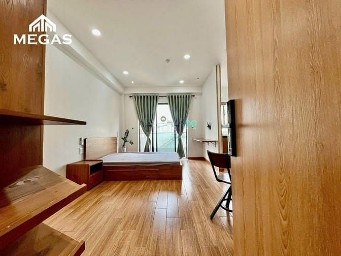 Hình ảnh Căn Hộ Studio - Full Nội Thất - 1PN - Tách Bếp - Ban Công Ngay Emart