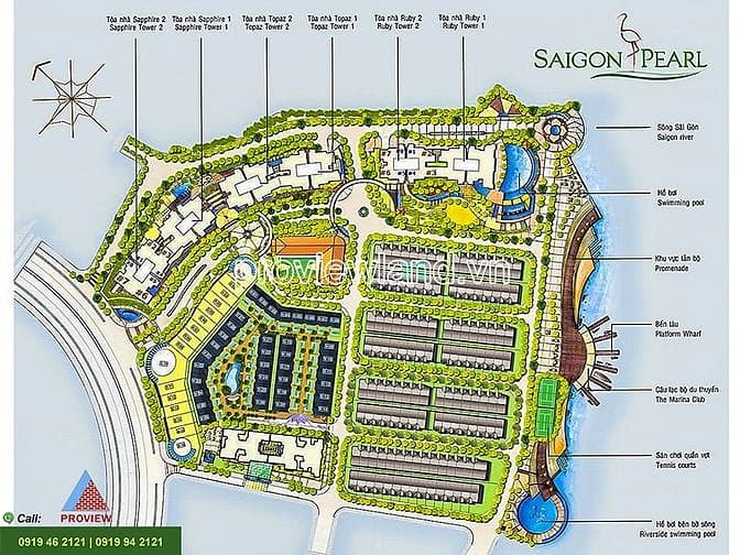 Hình ảnh Cho thuê biệt thự Saigon Pearl, khu compound cao cấp, 10x21m đất