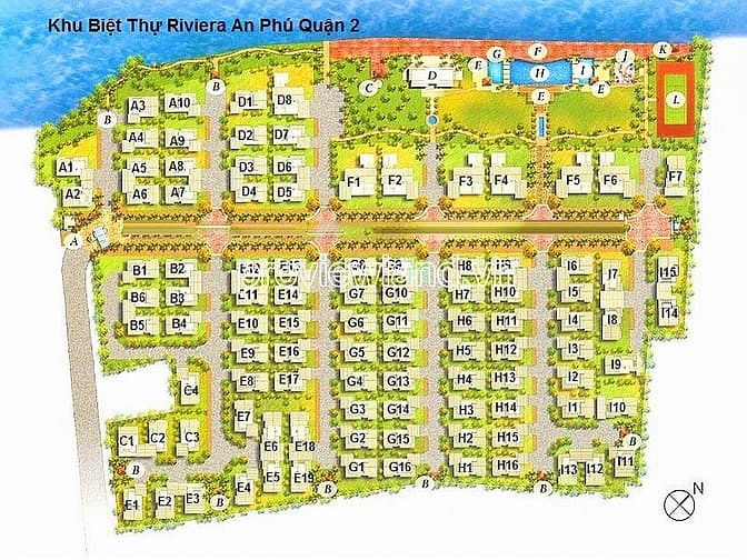 Hình ảnh Cho thuê Villa Riviera An Phú có DT đất 300m2, 1 trệt + 2 lầu