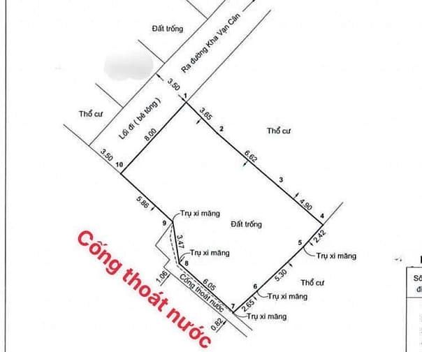 Hình ảnh Bán đất đường Kha Vạn Cân Thủ Đức 139m2