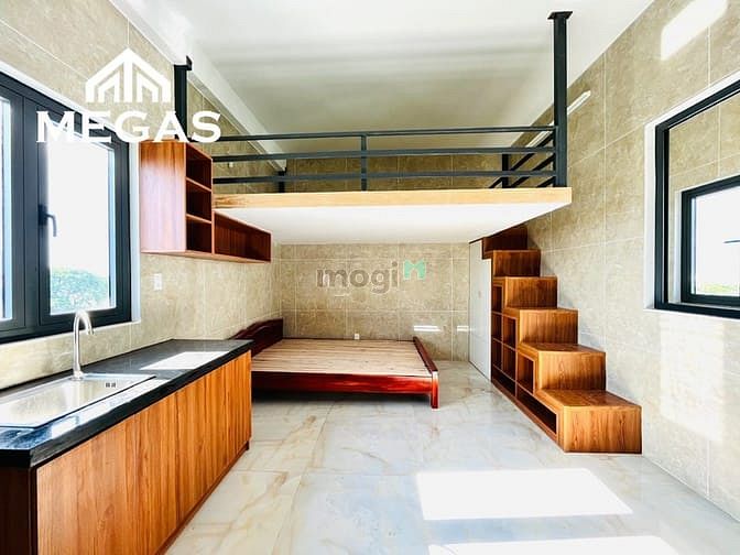 Hình ảnh Căn Hộ Mới Xây Full Nội Thất _ Ban công, Cửa sổ _ Ngay Phan Văn Hớn