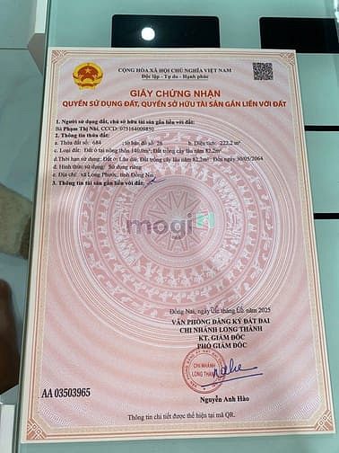 Hình ảnh Đất nền khu dân cư công ty đô thành diện tích phù hợp lên thổ tách