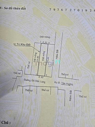 Hình ảnh Bán đất mặt tiền Đô Đốc Long - Tân Phú đường rộng 8m
