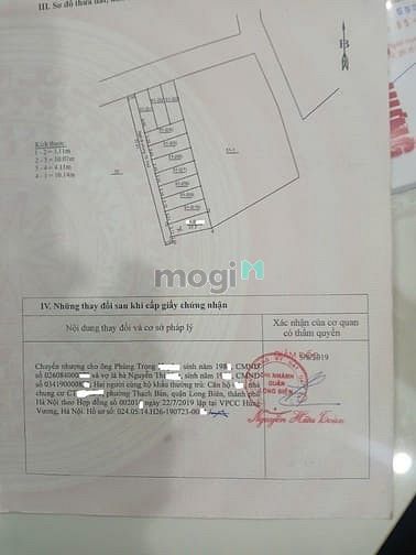 Hình ảnh Bán đất Ngọc Thuỵ ,Phường Bồ Đề ,38m2 giá 6,3 tỷ