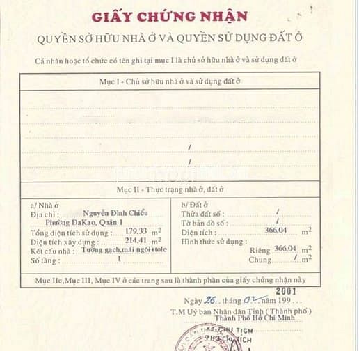 Hình ảnh Bán đất mt Nguyễn Đình Chiểu tại Q1, 367m2 đất, ngang 13m, giá 260 tỷ
