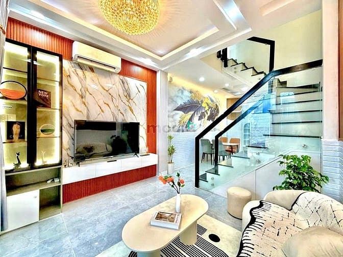 Hình ảnh Siêu phẩm nhà mới 4 tầng ở ngay 40m2 - Full nội thất Phan Văn Trị
