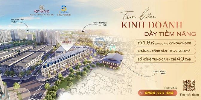 Hình ảnh Richmond phú xuân city (đối diện chợ cống mới) - đặc quyền dành riêng