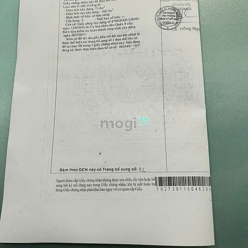 Hình ảnh CẦN BÁN NHÀ HẺM XE TẢI – ÂU DƯƠNG LÂN, PHƯỜNG 03, QUẬN 8