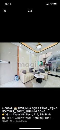 Hình ảnh LỤM NHẸ em Phạm Văn Bạch-p15-Tân Bình- TPHCM, SHR, 2tỷ855