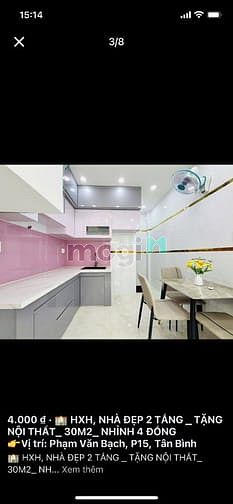 Hình ảnh LỤM NHẸ em Phạm Văn Bạch-p15-Tân Bình- TPHCM, SHR, 2tỷ855