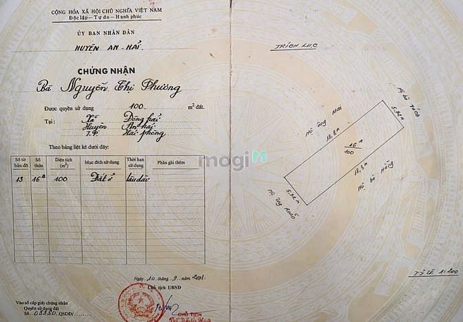 Hình ảnh bán đất trong ngõ, bìa đỏ chính chủ, tặng nhà cấp 4 đang ở