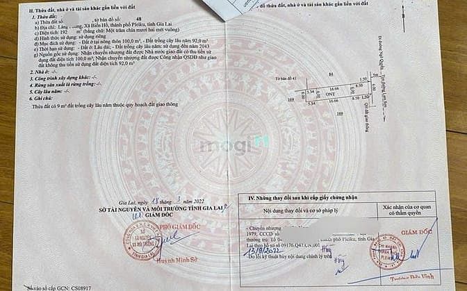 Hình ảnh Đất mặt tiền Lam Sơn 6*32 ngay gần chợ Biển Hồ