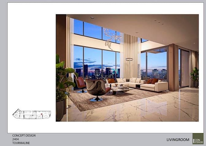 Hình ảnh Căn Penthouse Thảo Điền Green, 403m2, sân vườn 40m, view sông