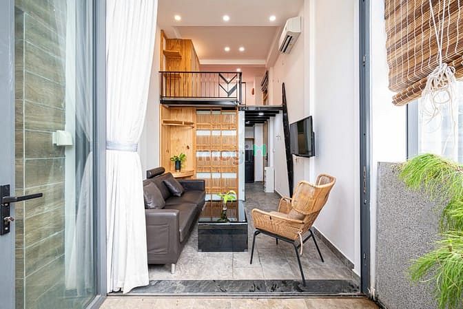 Hình ảnh Cho Thuê Căn Hộ XANH Balcon_CV lê Văn Tám_Thạch Thị Thanh_Chợ Tân Định