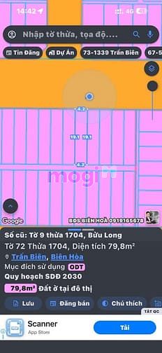 Hình ảnh Bán đất đường F5 kdc Bửu Long phường Trấn Biên sổ hồng 80m2 giá 4.2 tỷ